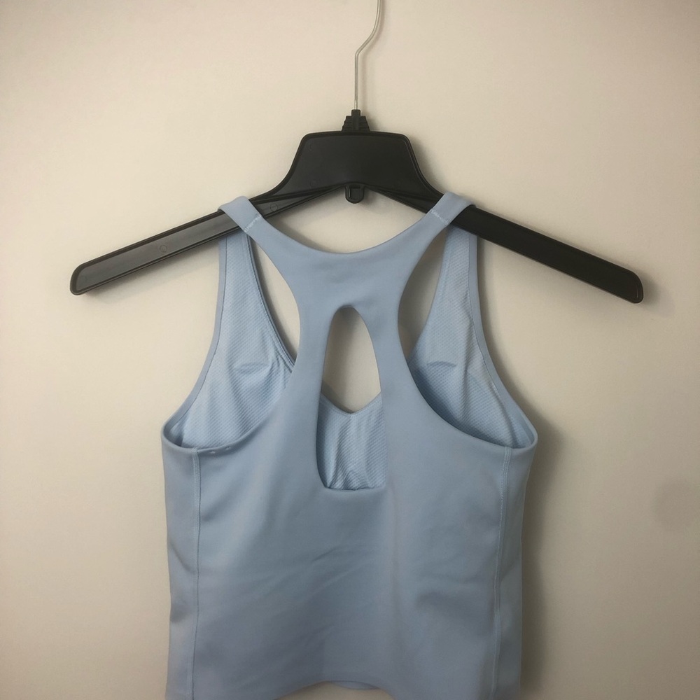 💙NWT Nike Universa Medium Support Sports Bra Padded Tank Blue Size Small💙 - Picture 2 of 4